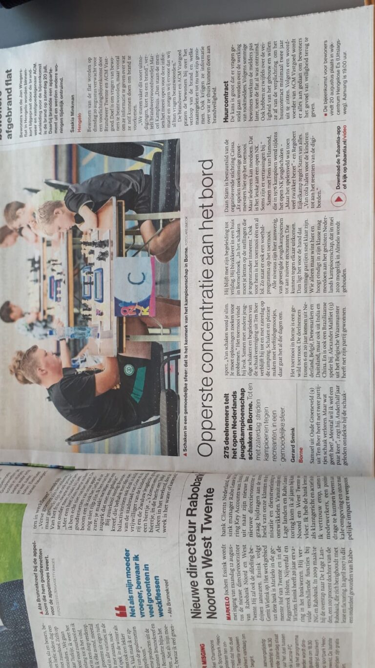 Laatste ronden voor Samuel Samuel speelt vandaag zijn…